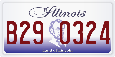 IL license plate B290324