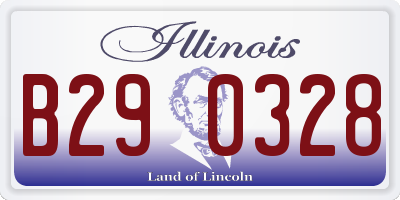IL license plate B290328