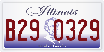 IL license plate B290329