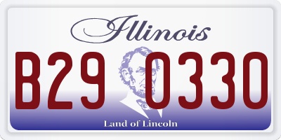 IL license plate B290330
