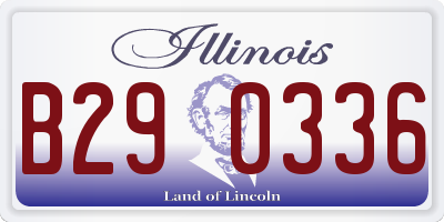IL license plate B290336