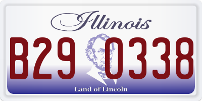 IL license plate B290338