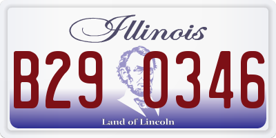 IL license plate B290346