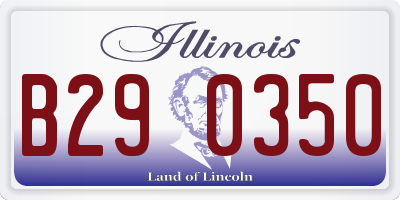IL license plate B290350