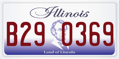 IL license plate B290369