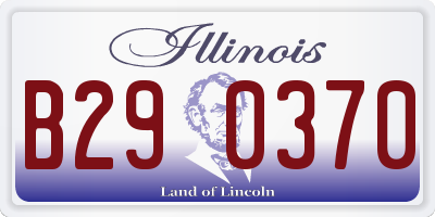 IL license plate B290370