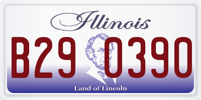 IL license plate B290390