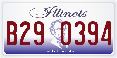 IL license plate B290394