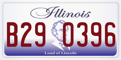 IL license plate B290396