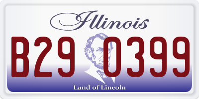 IL license plate B290399