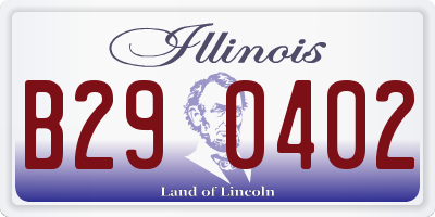 IL license plate B290402