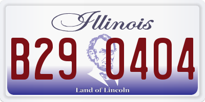 IL license plate B290404