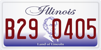 IL license plate B290405
