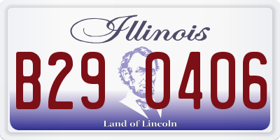 IL license plate B290406