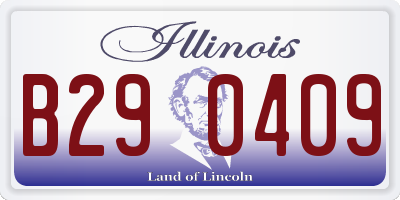 IL license plate B290409