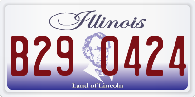 IL license plate B290424