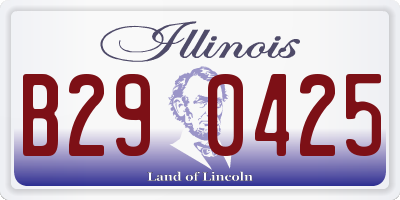 IL license plate B290425