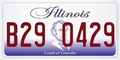 IL license plate B290429