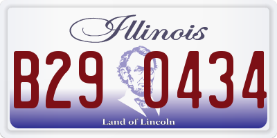 IL license plate B290434