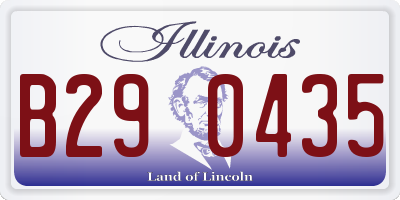 IL license plate B290435