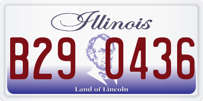 IL license plate B290436