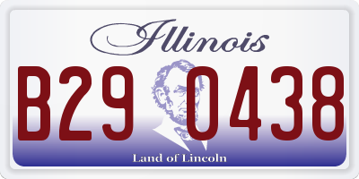 IL license plate B290438