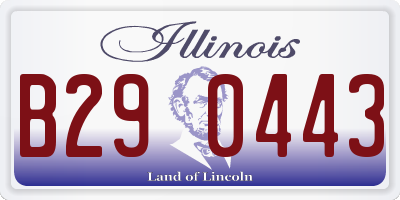 IL license plate B290443