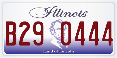 IL license plate B290444