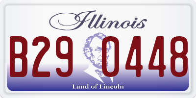 IL license plate B290448