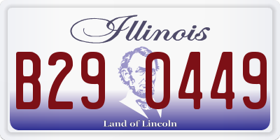 IL license plate B290449