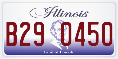 IL license plate B290450