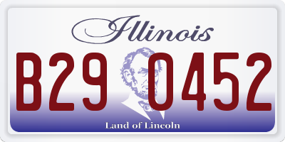IL license plate B290452