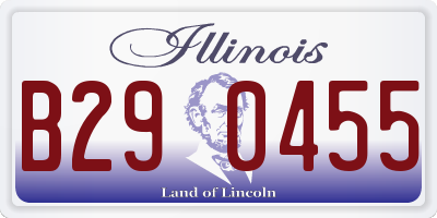 IL license plate B290455