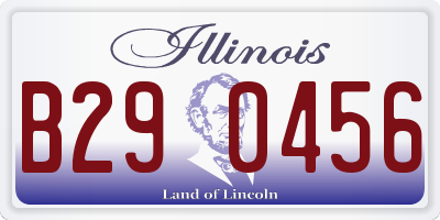 IL license plate B290456