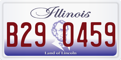 IL license plate B290459