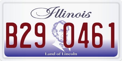IL license plate B290461
