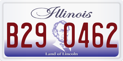 IL license plate B290462