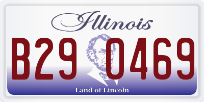 IL license plate B290469