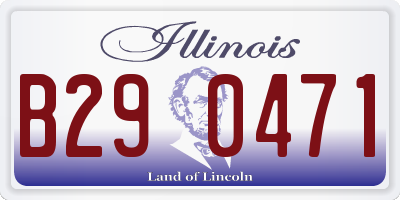 IL license plate B290471
