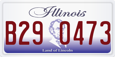 IL license plate B290473