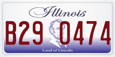 IL license plate B290474