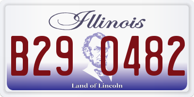 IL license plate B290482
