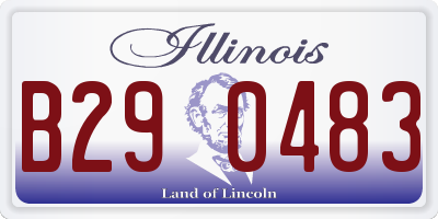 IL license plate B290483