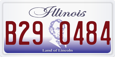 IL license plate B290484
