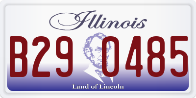 IL license plate B290485