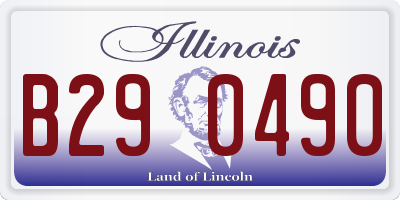 IL license plate B290490