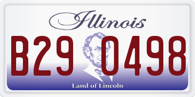 IL license plate B290498