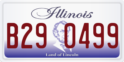 IL license plate B290499