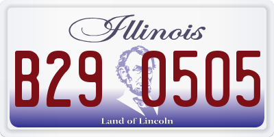 IL license plate B290505