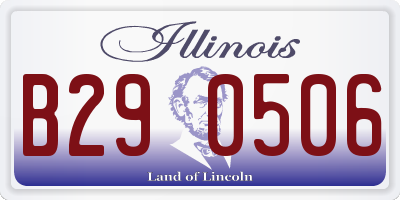 IL license plate B290506